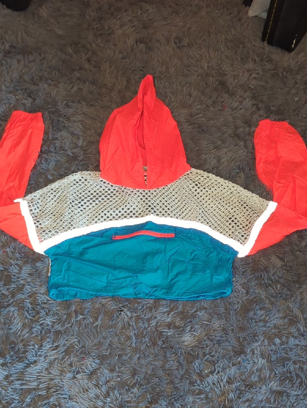 AKIRA Coral Hooded Windbreaker